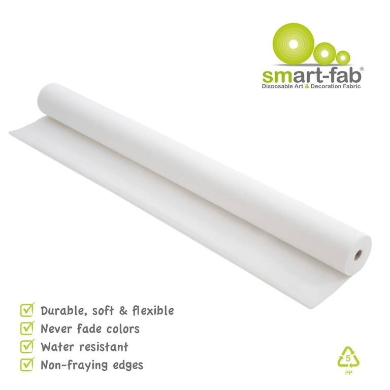 Smart Fab Non Woven Fabric Roll 48 in x 120 ft White