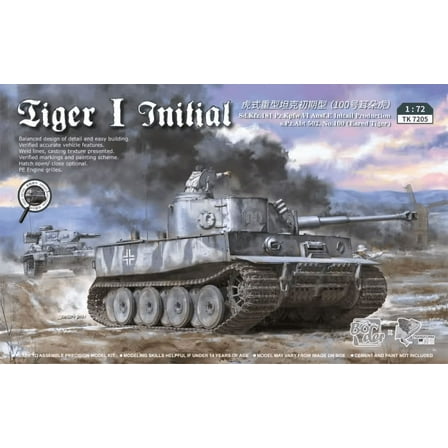 BORDER TRANSFORM TK7205 1/72 Tiger I Initial Production s.Pz.Abt.502 100 -Scale Model Kit