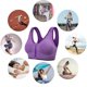 thumbnail image 3 of Sujetador deportivo con relleno elástico, sujetador de yoga, sujetador push up sin aros, sujetador deportivo con cremallera frontal, soporte fuerte, tirantes dobles, pechos grandes para, 3 of 5