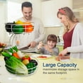 thumbnail image 3 of Fuleadture 2-Tier Countertop Fruit Vegetables Basket Bowl Storage -White, 3 of 7