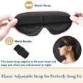 thumbnail image 6 of ComfiTime 3D Sleep Mask - 100% Blackout Eye Mask for Sleeping, Eye Covers for Men and Women, Contour Blindfold with Nose Baffle, Soft & Lightweight, Latex-Free,Pink, 6 of 13