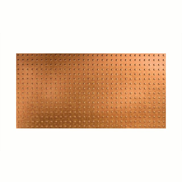 FASÄDE Easy Installation Dome Antique Bronze Wall Panel (4' x 8' Panel)