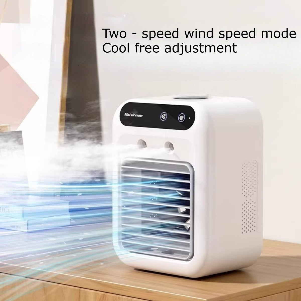 2025 New Summer Fan Cooler: Home & Dorm Use, Humidifying, Mini Portable Fan, Quiet Desktop Air Cooler