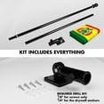thumbnail image 2 of G128 Combo Pack: 6 Ft Tangle Free Spinning Flagpole (Black) & Bolivia Flag 3x5 Ft Printed 150D Polyester, Brass Grommets (Flag Included) Aluminum Flag Pole, 2 of 9
