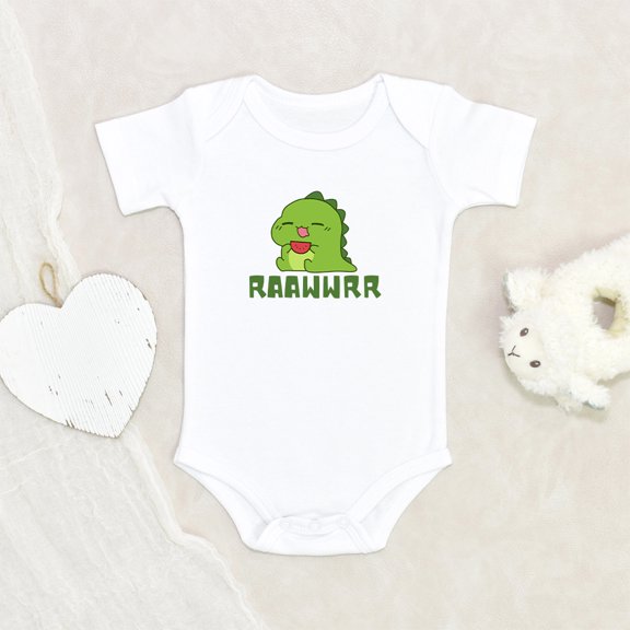 Newbabywishes - Funny Raawwrr Dinos Baby Clothes for Boys and Girls - Newborn Baby Clothes