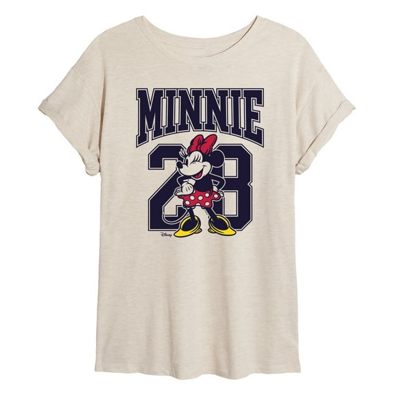Disney - Minnie Mouse - Team Minnie Collegiate '28 - Women's Oversized T-Shirt