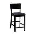 thumbnail image 3 of Riverbay Furniture 25" Contemporary Wood/Faux Leather Counter Stool in Black, 3 of 11