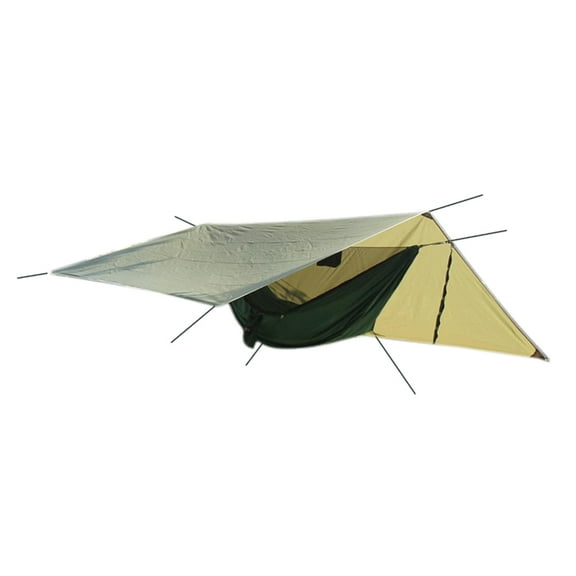 Acampar al aire libre Colgando Hamaca a prueba de lluvia Toldo Mosquitera Combinación verde Zulema Hamaca con mosquitera con dosel