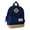 130-Dark Blue, variant on Leather Patch Bottom Color Block Backpack Front Pocket Breathable Straps Waterproof Teen Back To School Casual Bookbag