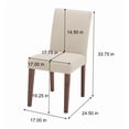 thumbnail image 3 of Better Homes & Gardens Canton  Dining Chair, Walnut, Set of 2, 3 of 8