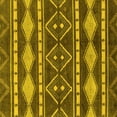 thumbnail image 1 of Ahgly Company Indoor Square Abstract Yellow Modern Area Rugs, 6' Square, 1 of 4