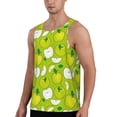 thumbnail image 2 of Cauagu Green Apple Print Men's Sleeveless Muscle Shirts,Tank Tops Quick Dry Workout Tank Top Gym Muscle Tee Fitness Bodybuilding T Shirt for Men-XX-Large, 2 of 7