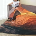 thumbnail image 6 of Pofeuu Sunset Dancing Dolphin B Print Ultra-Soft Micro Fleece Blanket,for Bed Or Sofa,All Season Throw Blankets Flannel Blanket-80"x60", 6 of 7