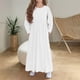 thumbnail image 1 of Cowsor Girls Maxi Dress Long Sleeve Casual Holiday Dress with Pockets, 1 of 6