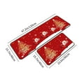 thumbnail image 6 of Vggrvlo Christmas Kitchen Mats Rugs Non Slip Extra Thick Chenille Shower Mat Rubber Backing Machine Washable Bath Rugs Mats 2PCS, 6 of 6