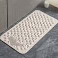 thumbnail image 4 of weibbin Bath Mat Rug-Rubber Non Slip Quick Dry Super Absorbent Thin Bathroom Rugs Fit Under Door Bathroom Runner Rug-Bathroom Floor Mats-Shower Rug for in Front of Bathtub,Shower Room, 4 of 9