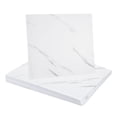 thumbnail image 1 of Uxcell 10Pcs Azulejos de Mármol Autoadhesivos, Paneles de Pared Impermeables para Salpicadero, Azulejos de Ducha Autoadhesivos de 12"x12" para Baño, Diseño Elegante en Blanco, 1 of 7