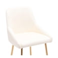 thumbnail image 3 of Plata Import Naila 26" Gold Counter Stool in Cream White Faux Leather (Set of 2), 3 of 3