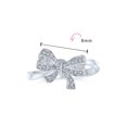 thumbnail image 4 of Bling Jewelry Womens Vintage Style Bridal Pave CZ Ribbon Bow Ring Sterling Silver, 4 of 5