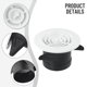 thumbnail image 5 of Round Adjustable Wall Interior Vent ABS Ventilation Grille Vent Cover 75mm/100mm/125mm/150mm/200mm For Bathrooms, Offices, 5 of 11