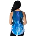 thumbnail image 2 of Disney Frozen Elsa Castle Sequin Juniors Tank Top (XS), 2 of 5