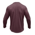 thumbnail image 4 of RXIRUCGD Pull Décontracté pour Hommes, Couleur Unie, Manches Longues, Col Rond, Vin, Taille : 2TG, 4 of 6