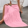 thumbnail image 4 of Gamivast Maxi Skirts for Women High Waisted Smocked Elastic Waist Drawstring Tiered Ruffle Flowy Skirt Casual Loose Boho Long Pleated Skirt Beachwear, 4 of 8
