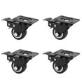 thumbnail image 2 of 4PCS Heavy Duty Caster Wheels with Brake Silent Universal Wheel Replacement Accessories for Furniture40 Brake, 2 of 5