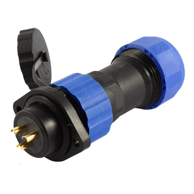 Conector de cable de aviación impermeable con brida de 20 mm 3P SD20