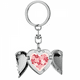 thumbnail image 1 of Llavero de Alas de Ángel en Forma de Corazón Unbranded San Valentín, 1 of 3