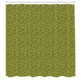 thumbnail image 2 of Ambesonne Modern Shower Curtain, Intersecting Abstract Circle, 69"Wx84"L, Sage Green Earth Yellow, 2 of 4