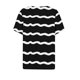 thumbnail image 4 of Fiudx Ofertas Flash Del Día Blusa de Manga Corta Estampada a La Moda para Mujer, Blusas Informales con Cuello Redondo, 4 of 5