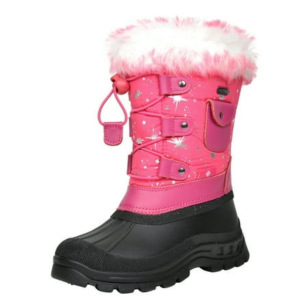 

Dream Pairs Kids Boys Girls Warm Snow Boots Insulated Waterproof Winter Ski Boots KSNOW FUCHSIA Size 1