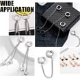 thumbnail image 6 of 12Pcs Rose Gold Huggie Hoop Earrings Hypoallergenic Cartilage Sleeper Earring Leverback Earring Hooks Stainless Steel Minimalist Hoop Earrings with Loop for Dangle Earring 15.5x14x3mm diy, 6 of 7