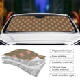 thumbnail image 5 of Disketp Windshield Sun Shade, Car Sun Shade For Front Window Green And Pink Squares Sunshades Sun Visor Protector Blocks Uv Rays Foldable, 5 of 9
