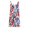 thumbnail image 3 of Pounoo Women's Jumpsuits Square Neck Sleeveless Tribal Geometric Print Casual Overalls Artistic Holiday Loose Wide Leg Rompers Gift, 3 of 5