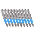 thumbnail image 5 of 10Pcs 50mm S2 Strong Magnetic Bit PH2 NonSlip Electric Screwdriver Cross Bit for Home Furniture, 5 of 5