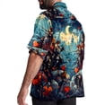 thumbnail image 3 of Love Men's Short Sleeve Casual Printed Button Down Beach Shirts, 3 of 6