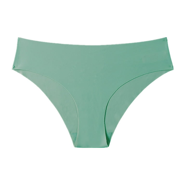 Efsteb Cotton Underwear for Women Knickers Panties Briefs Lingerie  Underwear Comfortable Solid Color Briefs Breathable Green 