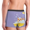 thumbnail image 5 of Balery Corgi Washing in Bathtub Men's Boxer Briefs, Soft and Breathable Cotton Underwear with nylon Waistband-Medium, 5 of 9