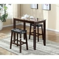 thumbnail image 3 of Roundhill Furniture 3-Piece Counter Height Glossy, 3 of 5