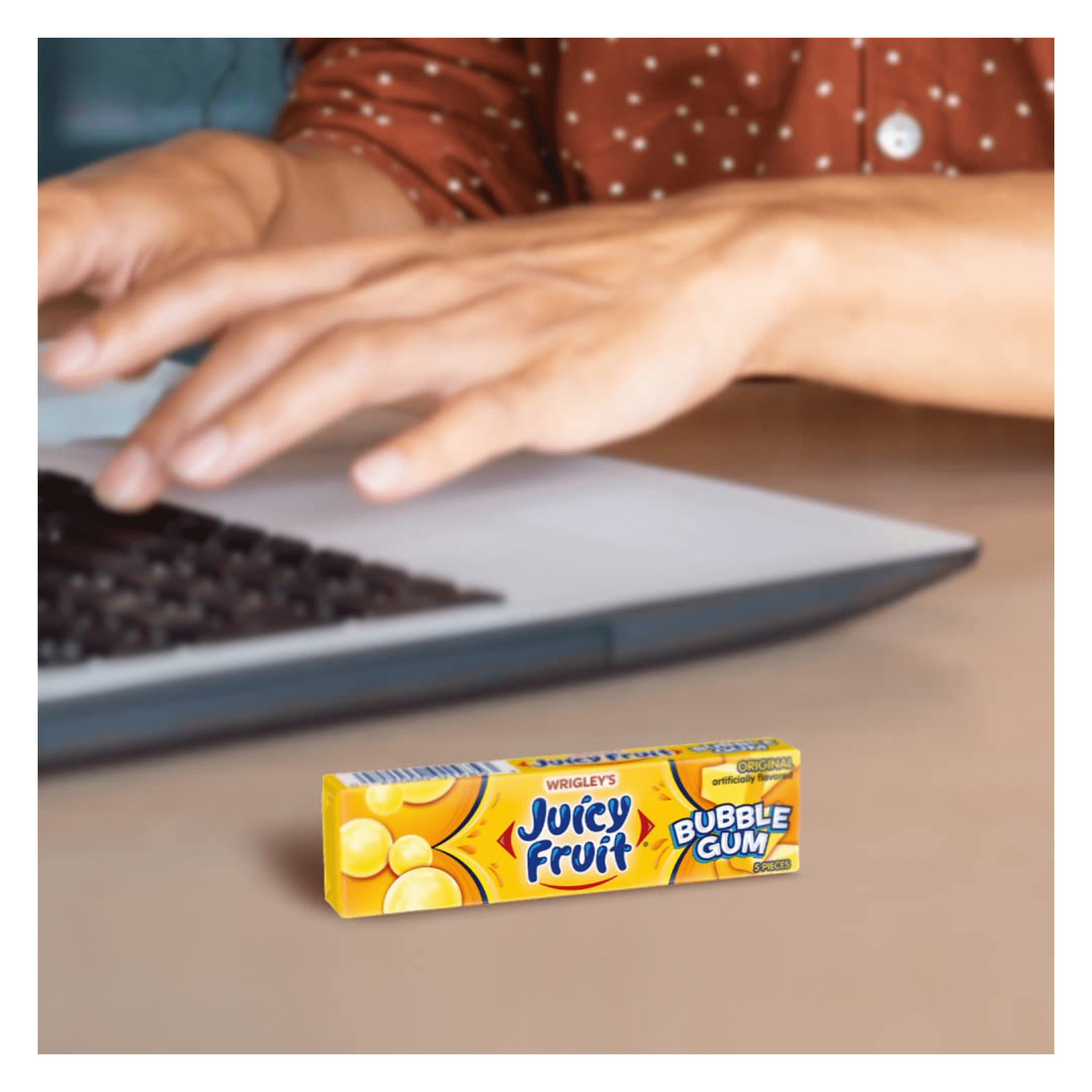 JUICY FRUIT Original Bubble Chewing Gum, 5 Count (Pack of 36) Double Up Mouthwatering Delicious.