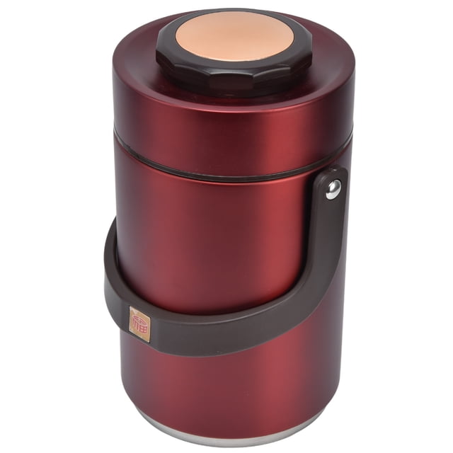 Fiambrera Bento Contenedores de almuerzo aislados de 3 capas de acero inoxidable 304 2300ml Contenedores de fiambrera interior de doble vacío de gran capacidad para trabajo ANGGREK Otros