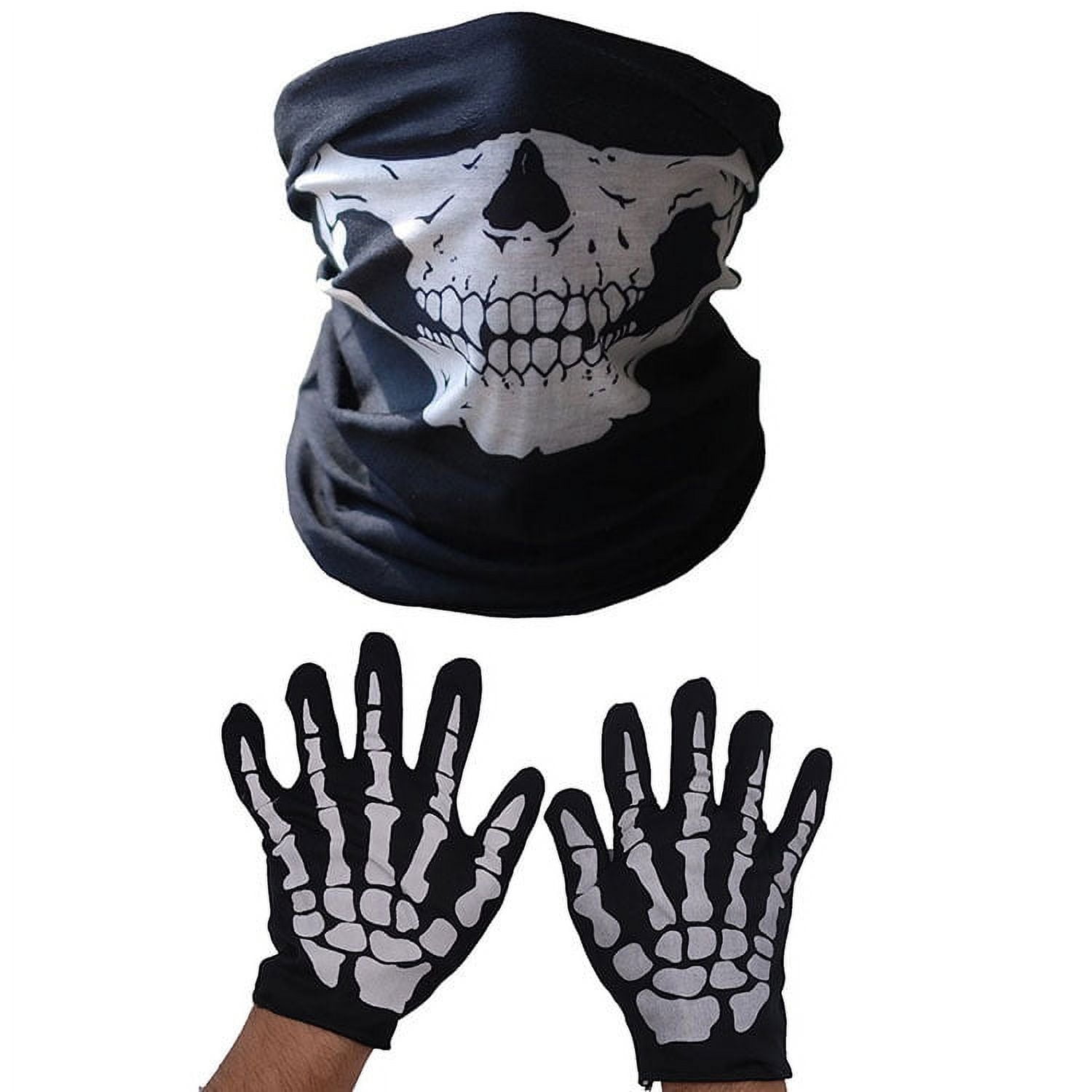 Face Mask - Skeleton Decor - Ghost Gloves - Easy Breathing with