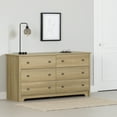 thumbnail image 1 of South Shore Vito 6-Drawer Dresser for Adult, in Natural Ash, 1 of 12