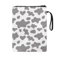 thumbnail image 2 of HELLHERO Gift Books Sleeve with Washable Polyester Fabric Storage & Portability Book Protection Class Office Pocket for Friend 11.42 x 8.66 Inch, Cow Print with Hearts, 2 of 8
