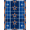 Blue, Pattern 2, variant on ODIKA Theme Gridiron Markers Goal Posts Stripes Field Football Refined Pet Friendly & Kids Safe Play for Playroom, Bedroom, Reading Nook