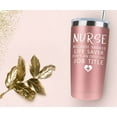thumbnail image 2 of Nursing Student Gifts Nurse Graduation Gift Nurses Week Gifts 20oz Rose Gold Funny Travel Tumbler College Nurse Appreciation Gifts Chirstmas Presents Travel Cup Gift Set With Straw Keychain, 2 of 5