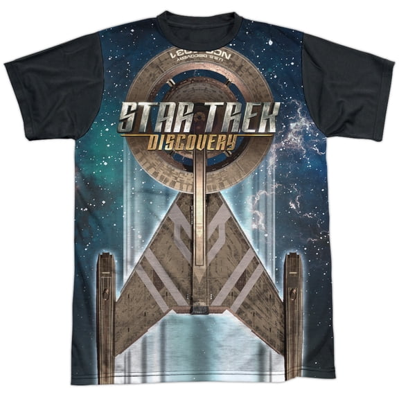 Star Trek Discovery - Uss Discovery - Short Sleeve Black Back Shirt - XXX-Large