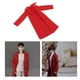 thumbnail image 5 of Gabardina informal de manga larga hecha a mano para uso diario con solapa y cortavientos de 12 pulgadas rojo, 5 of 9